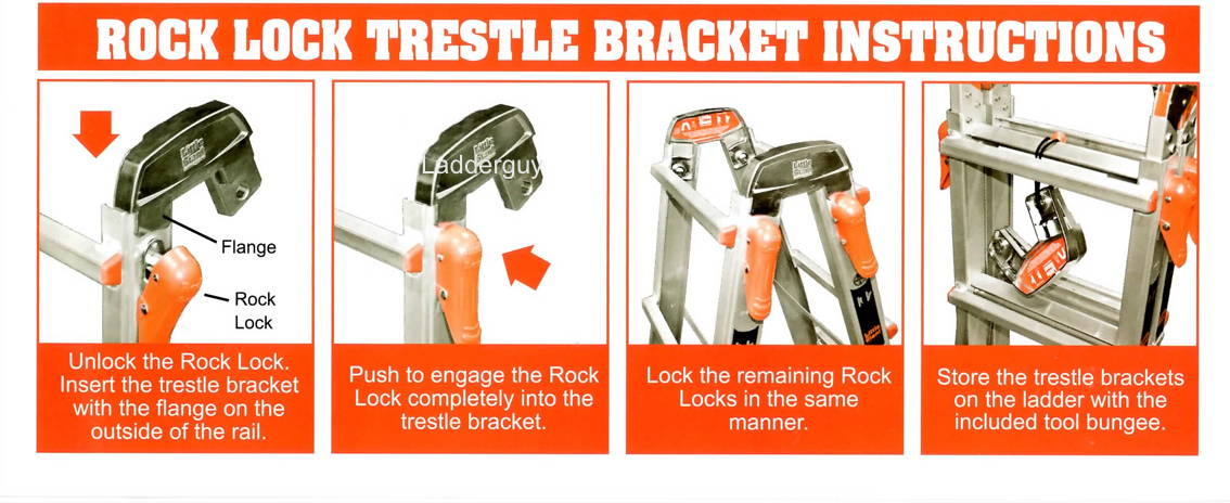 Little Giant Rock Lock Trestle Bracket Instructions